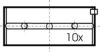 FEDER 6575M025 Main Bearings, crankshaft